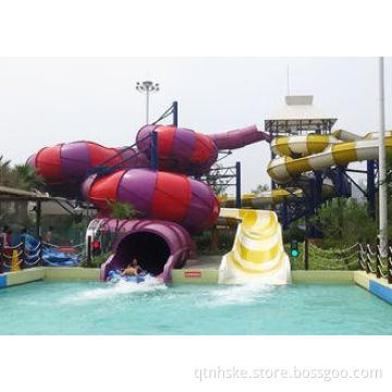 Raft Fiberglass Adult  Water Slides Open Slide Closed Slide
